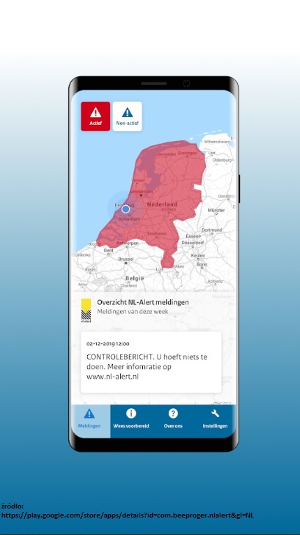 aplikacja nl alert najnowsze wiadomości z Holandii