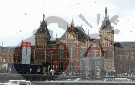 bomba na dworcu w Amsterdamie