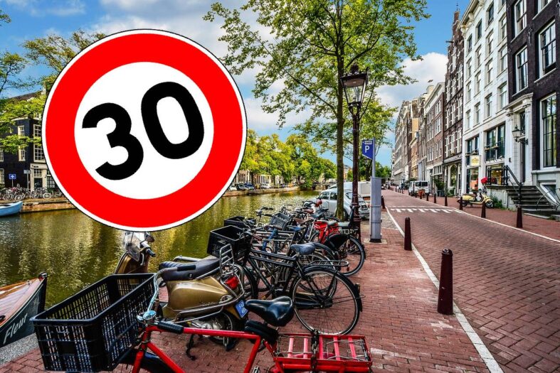 Amsterdam ogranicza prędkość w mieście do 30km/h