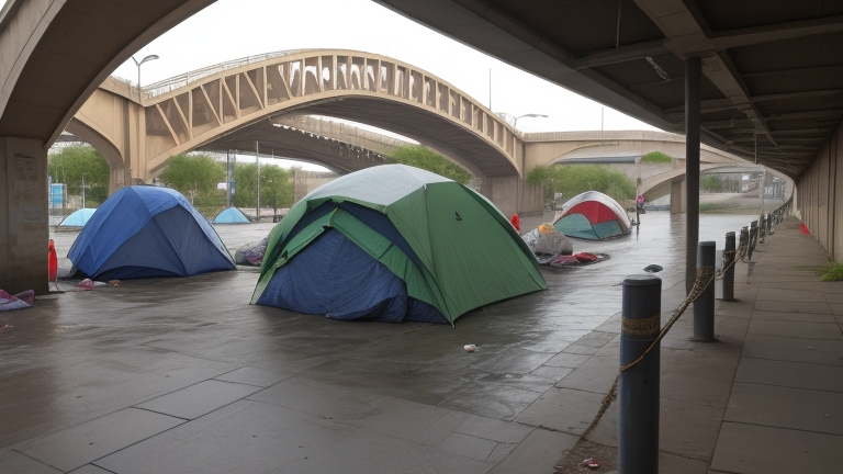 Zabrać namioty bezdomnym, niech nie psują wyglądu miasta