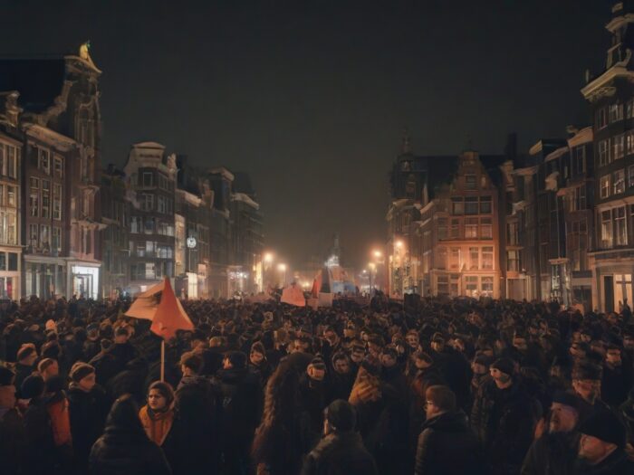 Protesty na ulicach po zwycięstwie partii Geerta Wildersa