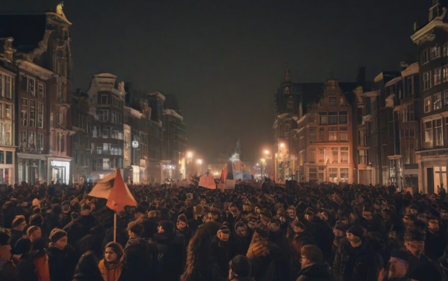 1,5 miliona euro strat po protestach na uczelni w Amsterdamie