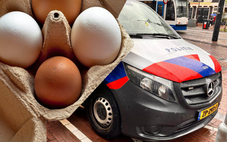 Policja zaatakowana jajkami w Utrechcie