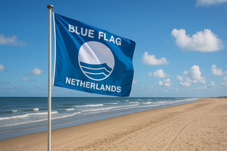 Błękitne flagi na holenderskich plażach, co oznaczają?