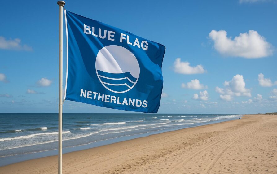 Błękitne flagi na holenderskich plażach, co oznaczają?